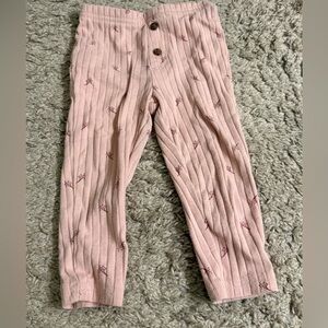 simple joys by Carter’s pink Floral button detail Kids leggings - 12 months